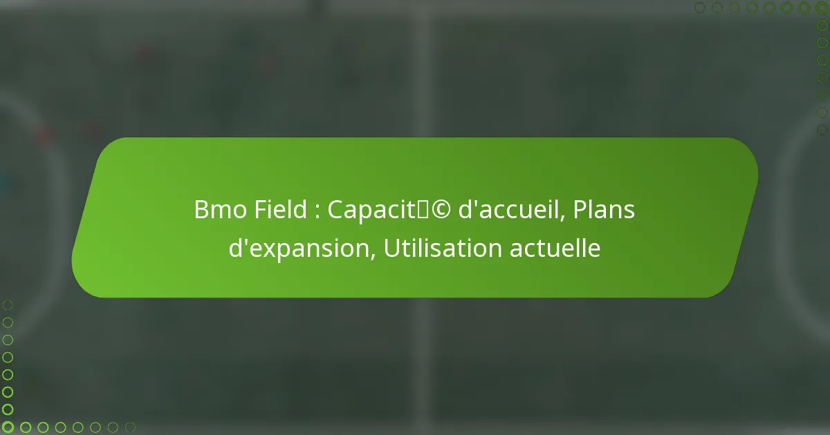Bmo Field : Capacité d’accueil, Plans d’expansion, Utilisation actuelle